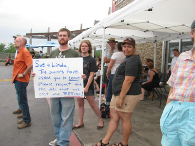 On strike at ONF, June 11, 2012.
